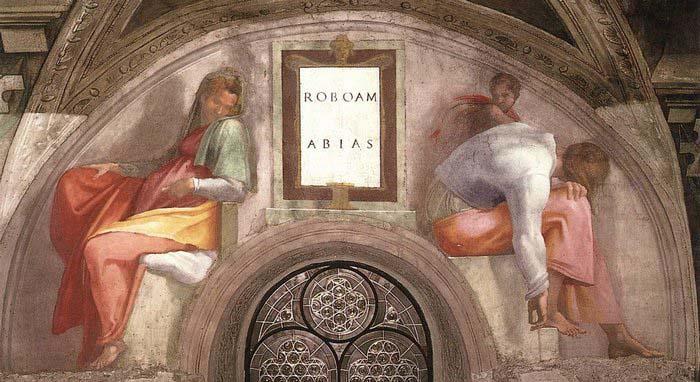 Michelangelo Buonarroti Rehoboam - Abijah Germany oil painting art